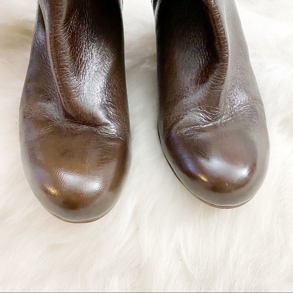 Frye Nora 16L Pleated Knee High Leather Boots - Picture 3 of 10
